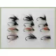12 BARBLESS Wet Flies - Spider Patterns