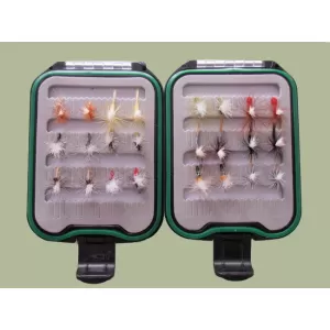 Lanyard Box - 24 Barbless Parachute and Barbless Klinkhammers