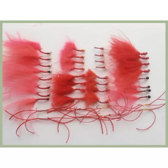 40 Bloodworm Flies