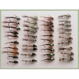40 Hares ear and Pheasant tail nymph inc goldhead