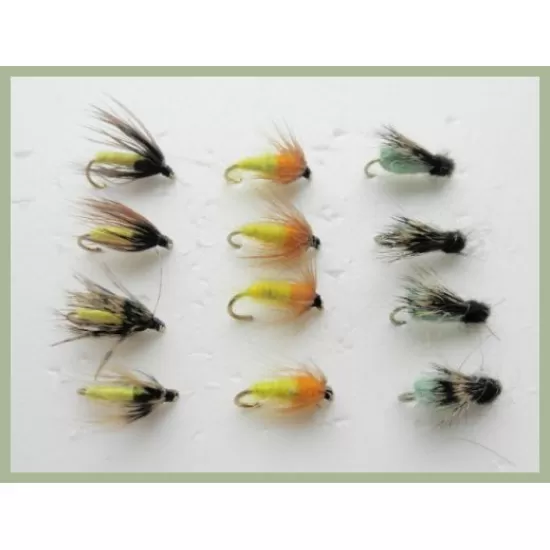 12 Nymph Pupa - Caddis, Amber and La Fontaine