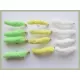 12 Mop Flies, lime Yellow & White Wotsits