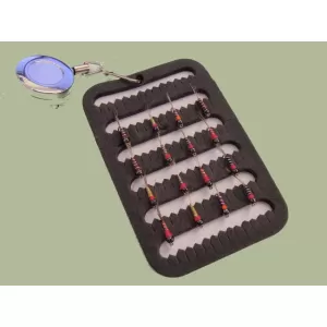 16 Tungsten Perdigon Nymph on a Fly Patch with a Zinger