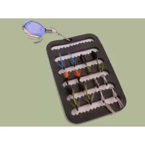 16 Named Nymph on a Fly Patch with a Zinger