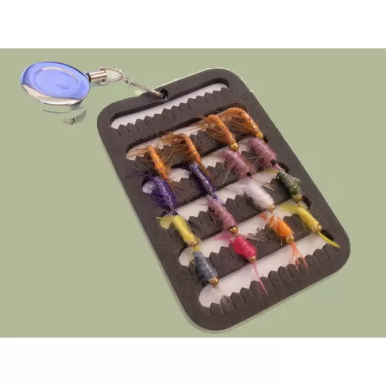 16 Shrimp and Scud on a Fly Patch with a Zinger