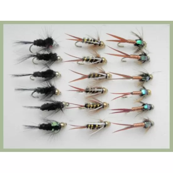 18 Goldhead Flies, Montana, Copper John & Prince
