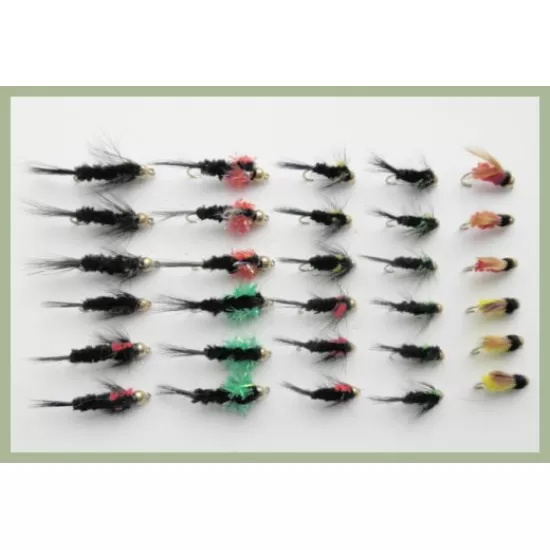 30 Mixed Goldhead Montana Nymph