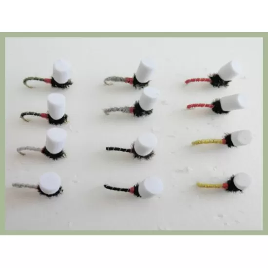 12 Barbless Suspender Buzzer - 6 Colours 
