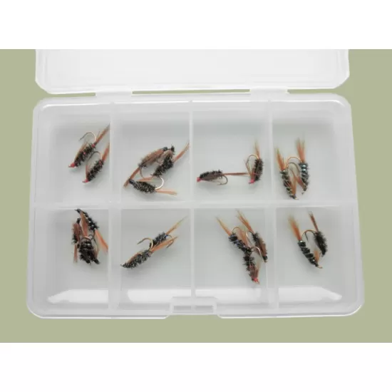 Comp Box - 20 Barbless Diawl Bach Flies