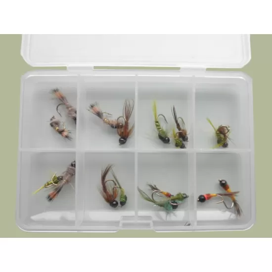 Comp Box - 20 Tungsten Nymph Flies