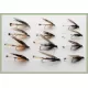 12 Wet Flies - Grouse and Orange, Grouse and Claret