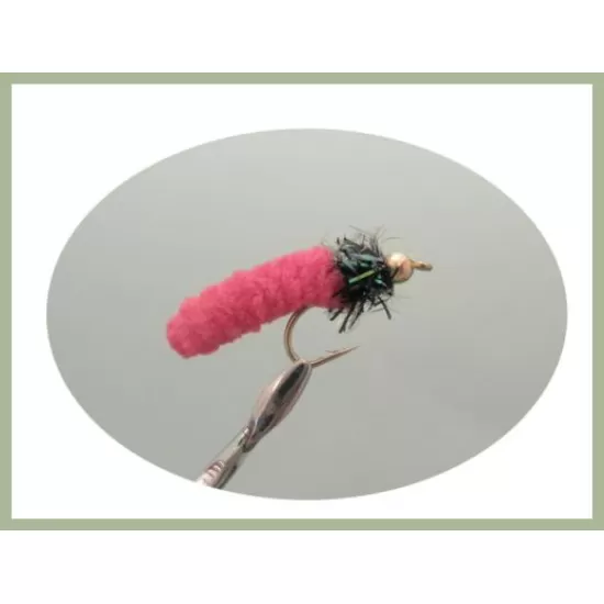 16 Mop Flies, Goldhead & Fritz Mixed