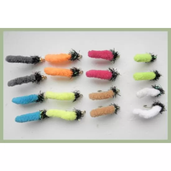 16 Barbless Goldhead Mop Fritz Head