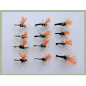 12 klinkhammer Dry Flies - Hi Viz