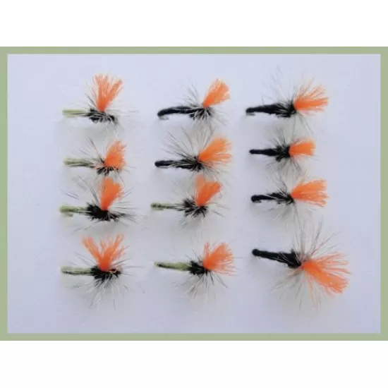 12 klinkhammer Dry Flies - Hi Viz