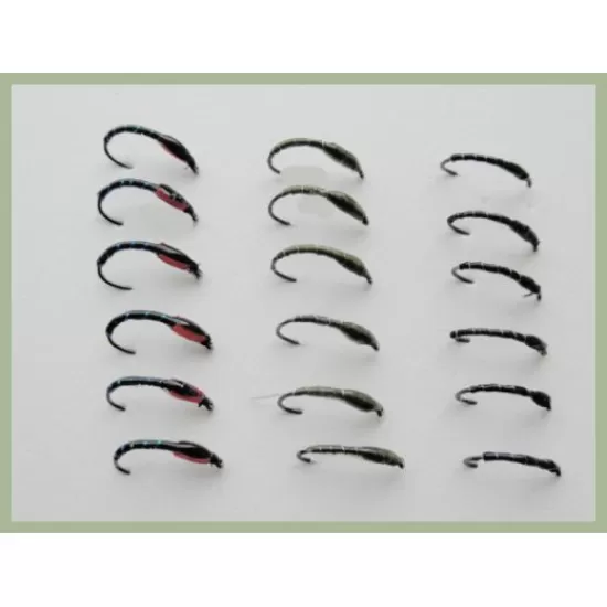 18 BARBLESS Epoxy  Buzzer - Olive, Black, Sparkle