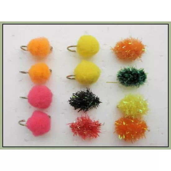 12 Mixed Eggs (Unweighted) chenille & fritz