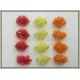 12 Goldhead Egg Fritz, Red,Yellow & Orange