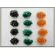 12  Goldhead Egg Fritz, Orange, Black, Green
