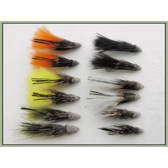 12 Marabou Muddler - Mixed Colour