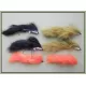 6 Barbless Snake Zonkers - Black,Olive & Orange