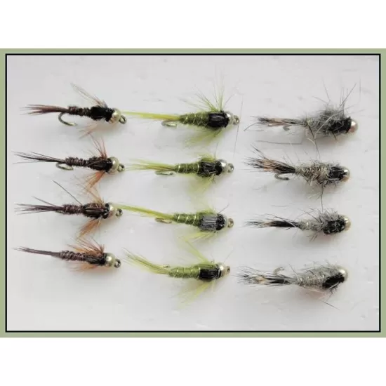 12 Goldhead Nymph - Hares Ear,Pheas Tail and Olives