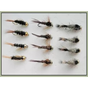 12 Goldhead Nymph - Hares Ear,Pheas Tail and Diawl Bach