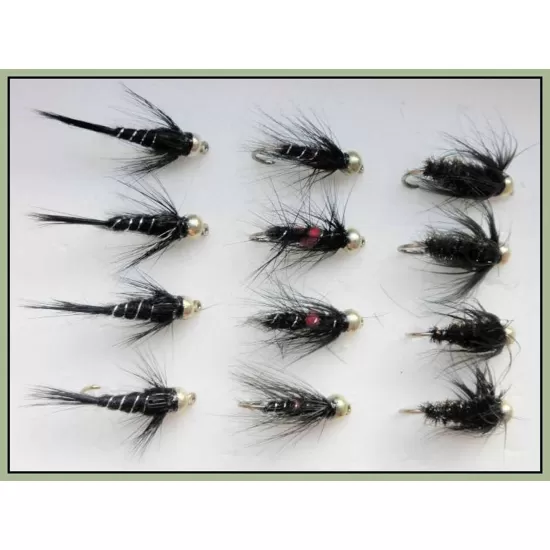 12 Goldhead Nymph - Three Varieties