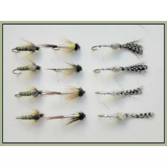 12 Nymph, Greenwell, Caenis, Hatching Sedge