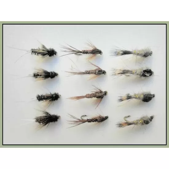 12 Nymph, Dragon, Hares Ear, Pheasant Tail
