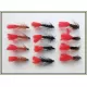 12 Wet Flies - Zulu,Red Tag, Soldier Palmer