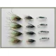 12 Wet Flies - Green Peter,Gorgeous George & Insect Green