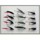 12 Barbless Wet Flies - Butcher, Teal Blue, Black Pennell