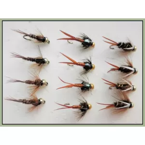 12 Goldhead Nymph - Prince,PTN,Copper John