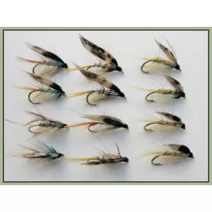 12 Barbless Wet Flies - Invicta, Silver, Pearl and Standard