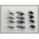 12 Wet Flies - Black Gnat,Alder & Medium Olive