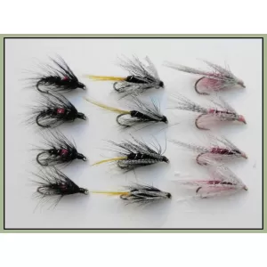 12 Wet Flies - Kate Mcclaren,Bibio & Claret Dabbler