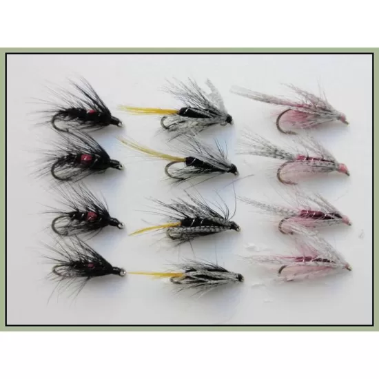 12 Wet Flies - Kate Mcclaren,Bibio & Claret Dabbler