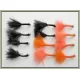 12 Goldhead Copper Wire - Orange and Black Marabou