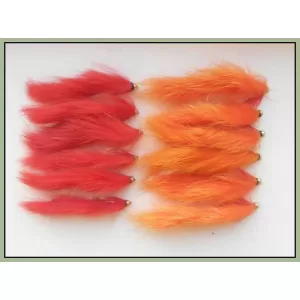 12 Goldhead Zonkers ,Red and Orange