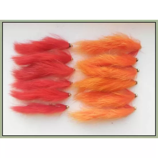 12 Goldhead Zonkers ,Red and Orange