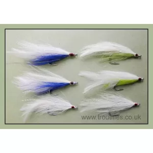 6 Deceiver Bass Flies