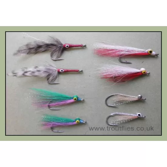8 Mixed Bass Flies