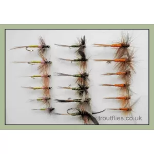 18 Dry Fly - Greenwell, Tups, Spinner