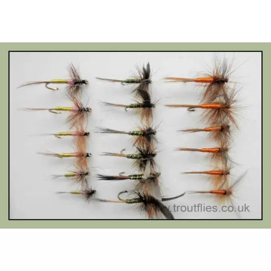 18 Dry Fly - Greenwell, Tups, Spinner
