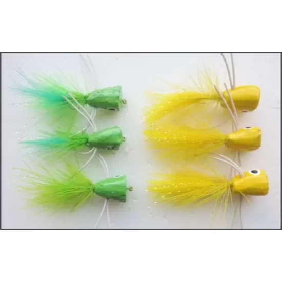 6 Poppers, Green and Yellow