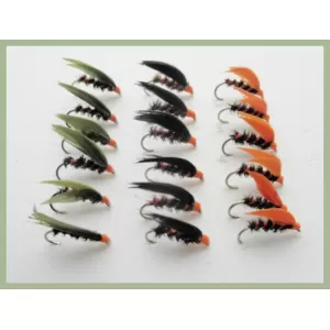 18 Cormorant Wets - Orange, Olive, Black