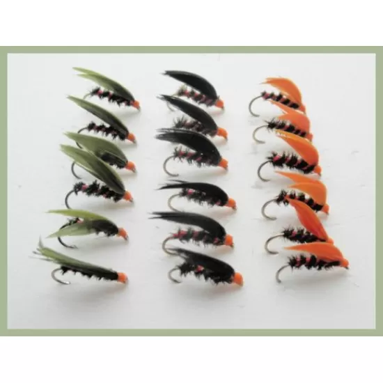 18 Cormorant Wets - Orange, Olive, Black