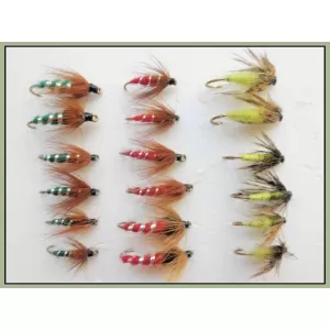 18 Nymph Sedge - Caddis, Red, Green
