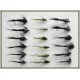 18 Nymph Flies - Black and Olive